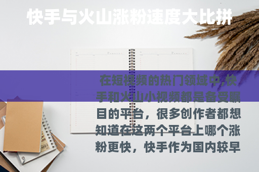 快手与火山涨粉速度大比拼