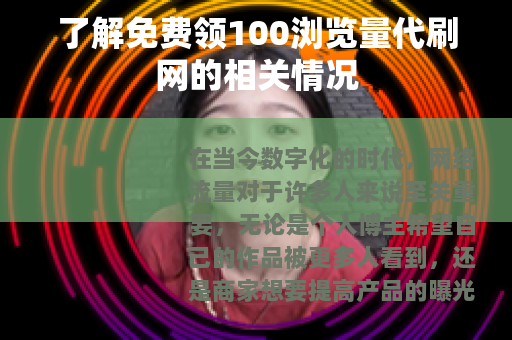 了解免费领100浏览量代刷网的相关情况