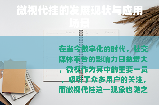 微视代挂的发展现状与应用场景