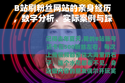 B站刷粉丝网站的亲身经历，数字分析、实际案例与踩坑分享