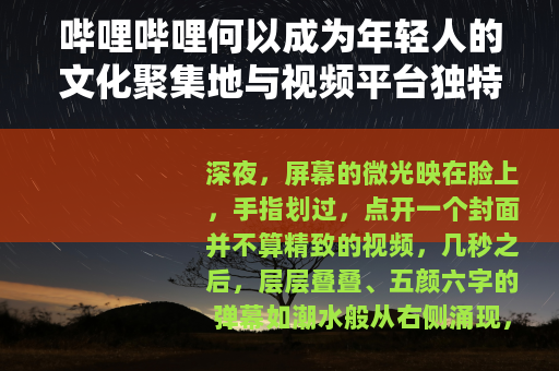 哔哩哔哩何以成为年轻人的文化聚集地与视频平台独特样本