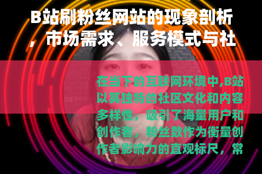 B站刷粉丝网站的现象剖析，市场需求、服务模式与社区反响